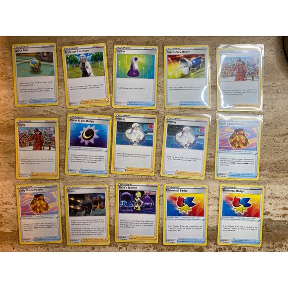 Lot Of 39 Pokemon TCG Trainer Cards Including Roseannes Backup Quick Ball & More - Picture 2 of 4